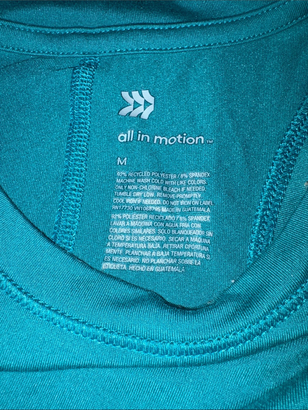 Teal Athletic Tank Top